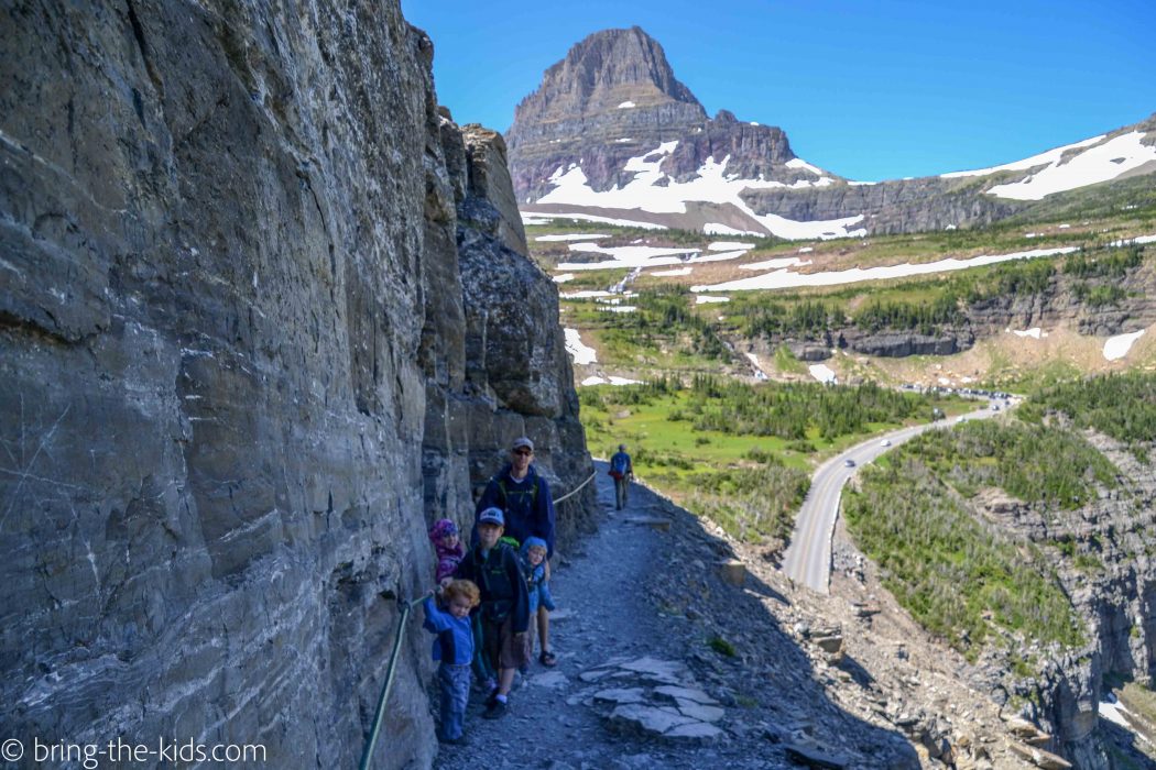 highline trail glacier with kids