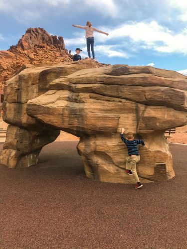 rock climbing lions park moab