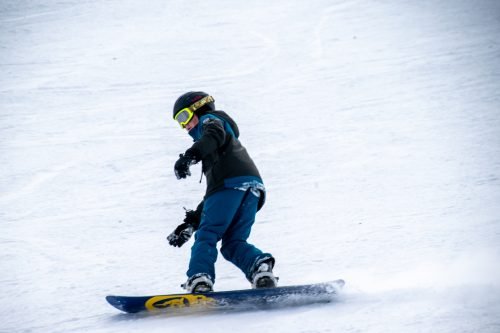 snowboard kid at solitude