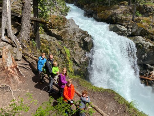 silver falls hike with kids rainier