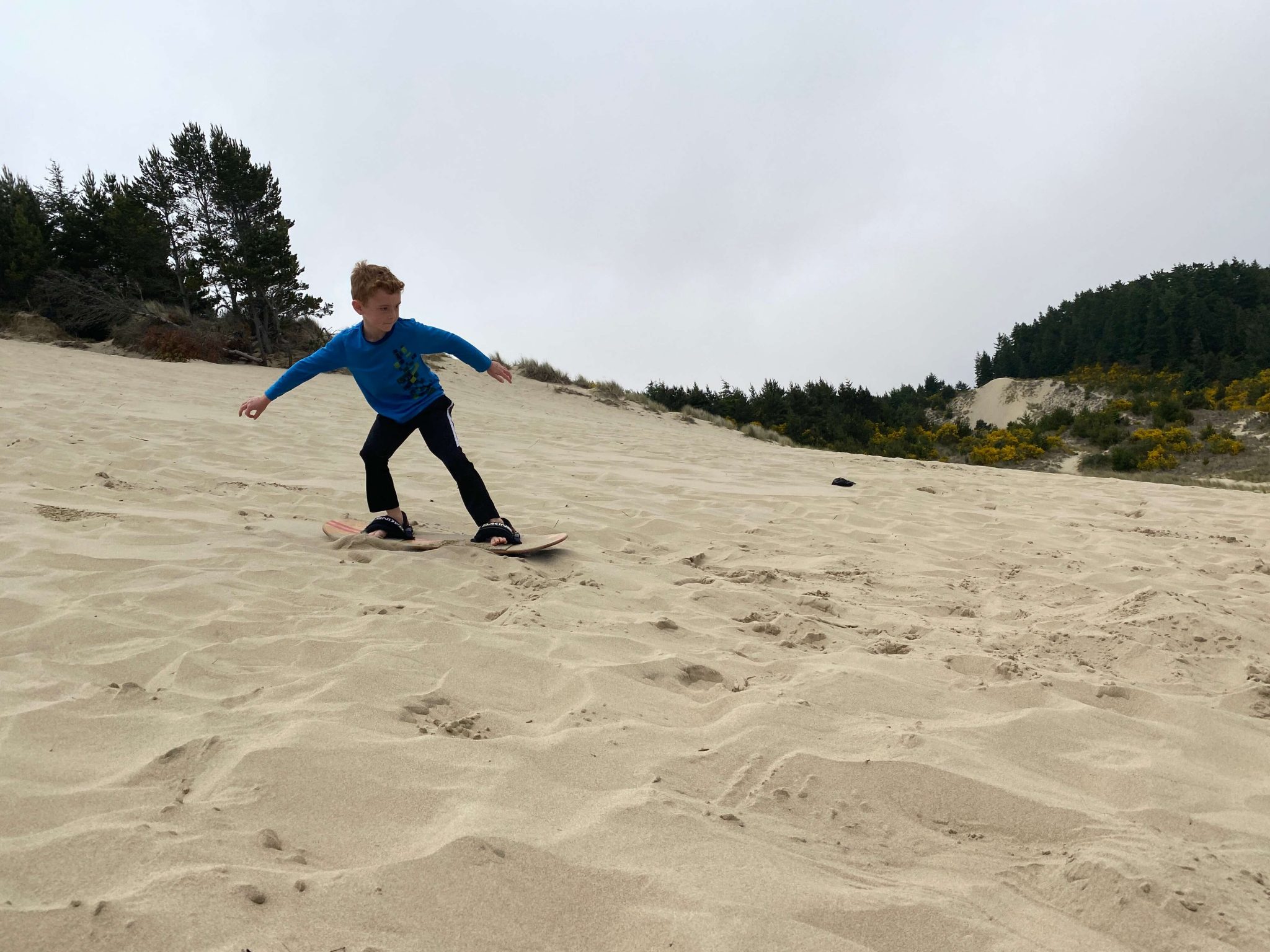 Oregon Dunes Sandboarding With Kids