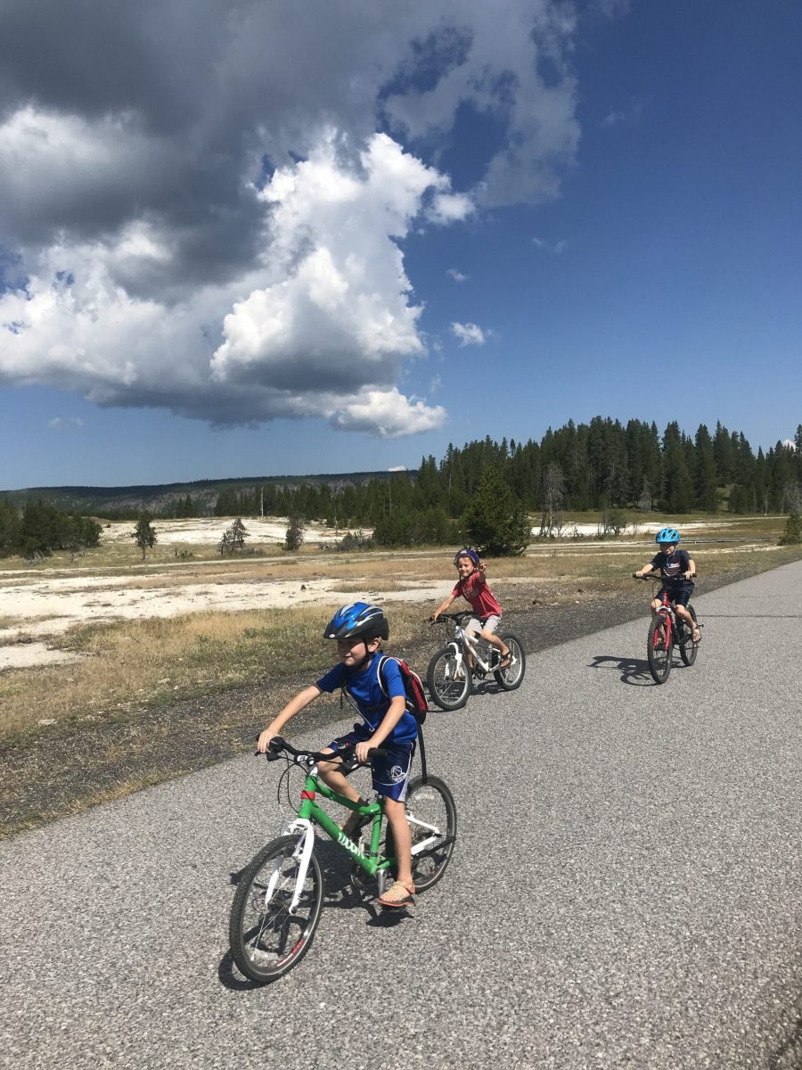 biking yellowstone with kids