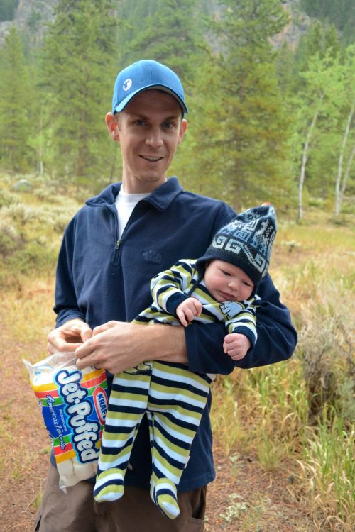 camping with a newborn baby