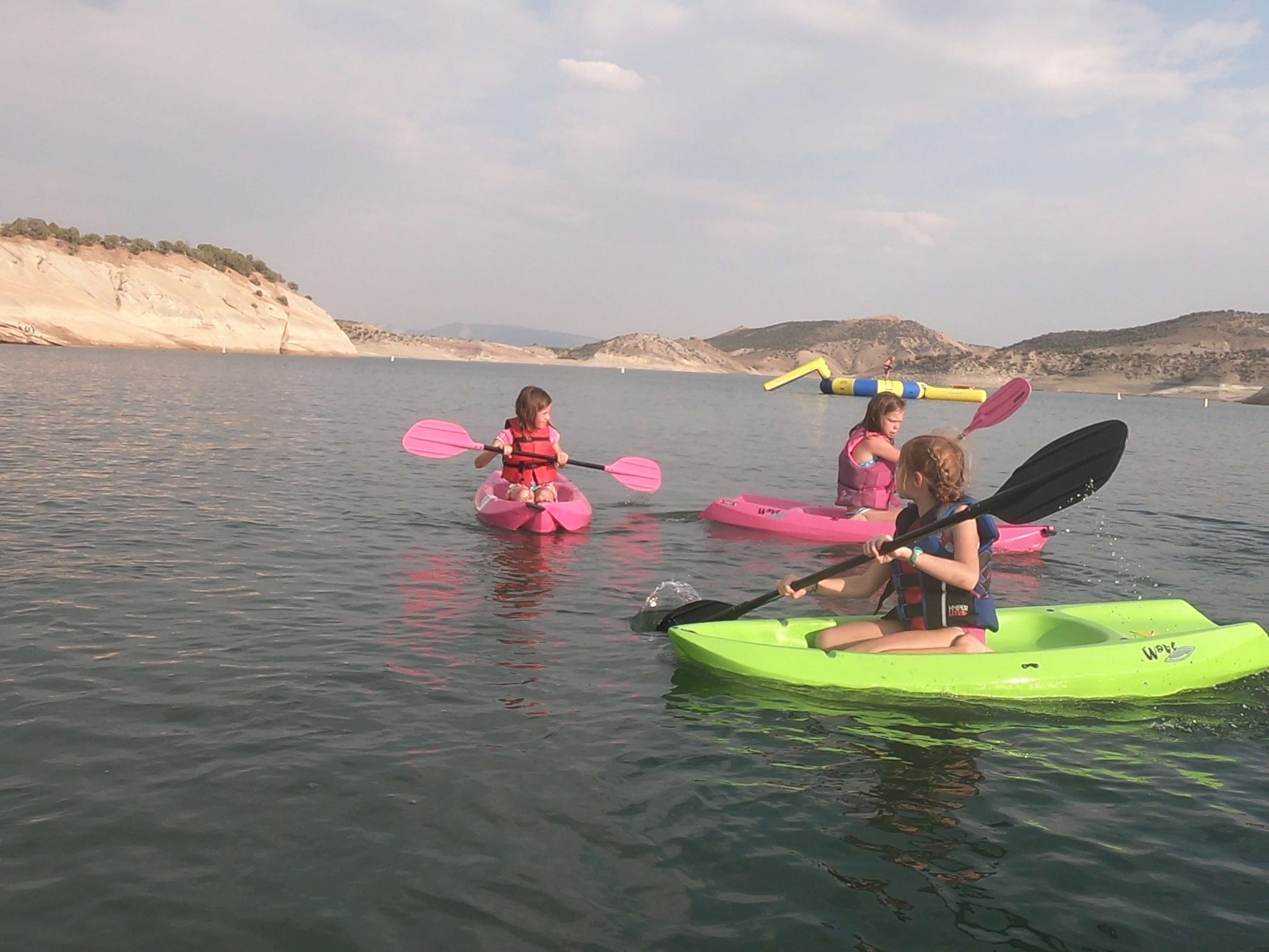 kids kayaking Red fleet