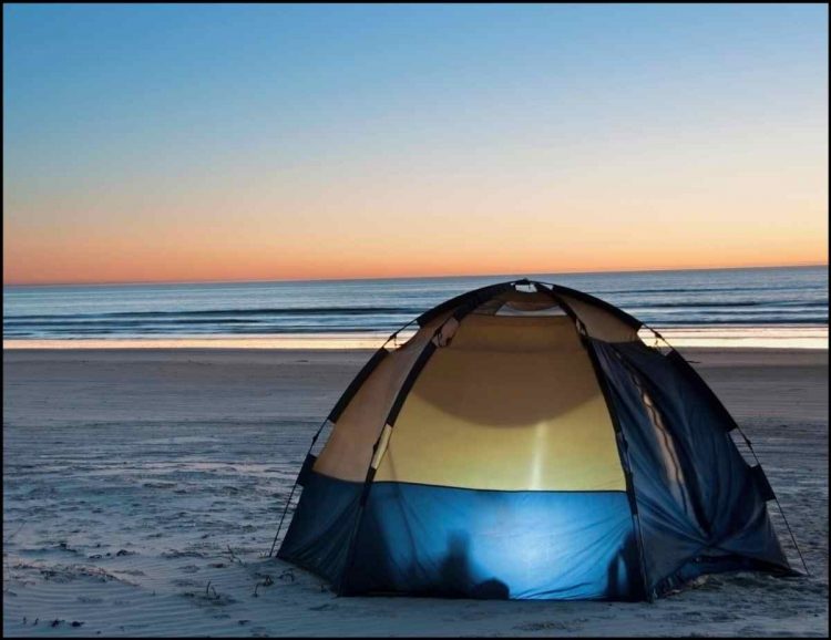 beach camping tent
