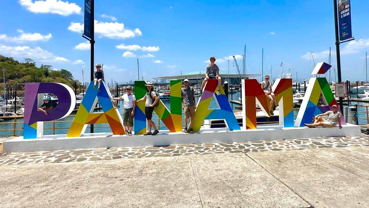 Panama city with kids